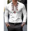 Hawaiian Men's Shirt Blue Striped Printed Shirt Fashion Summer Beach Shirt Clothing Flap Collar Men's Clothing