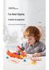 Wooden Educational Toys for Young Children: Early Learning, Parent-Child Interaction, Fruit, Color & Shape Recognition, Bead Threading