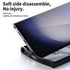 For Samsung Galaxy S23 Ultra Phone Case Dual Magnet Rings TPU+PC Phone Back Cover Compatible with MagSafe
