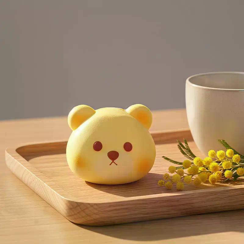 1Pcs Creative Cream Bear Pu Fidget Toy Super Soft Slow Rebound Squeeze Toy For Stress Relief Office Desk Toy