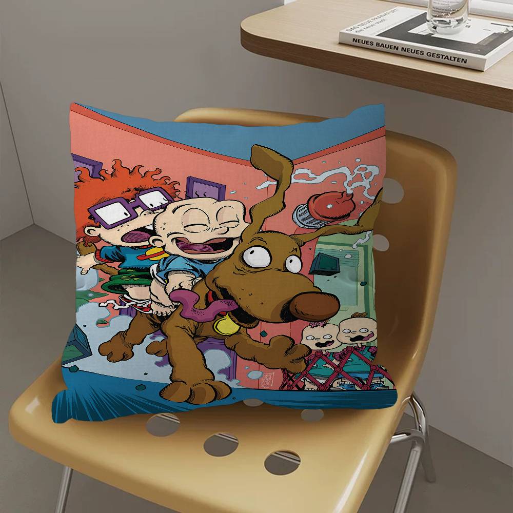 

Anime R-RugratS Personalized Pillow Dust Cover Bedroom Kids Party Decoration Pillowcase Birthday Children Gift 30cmx30cm