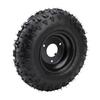 13x5 6 13x5.00 6 Tire 4 Ply Tubeless 3 Stud 6 Inch Rubber Tire with Rim for ATV Quad Off Road Go Kart Golf Cart Mini