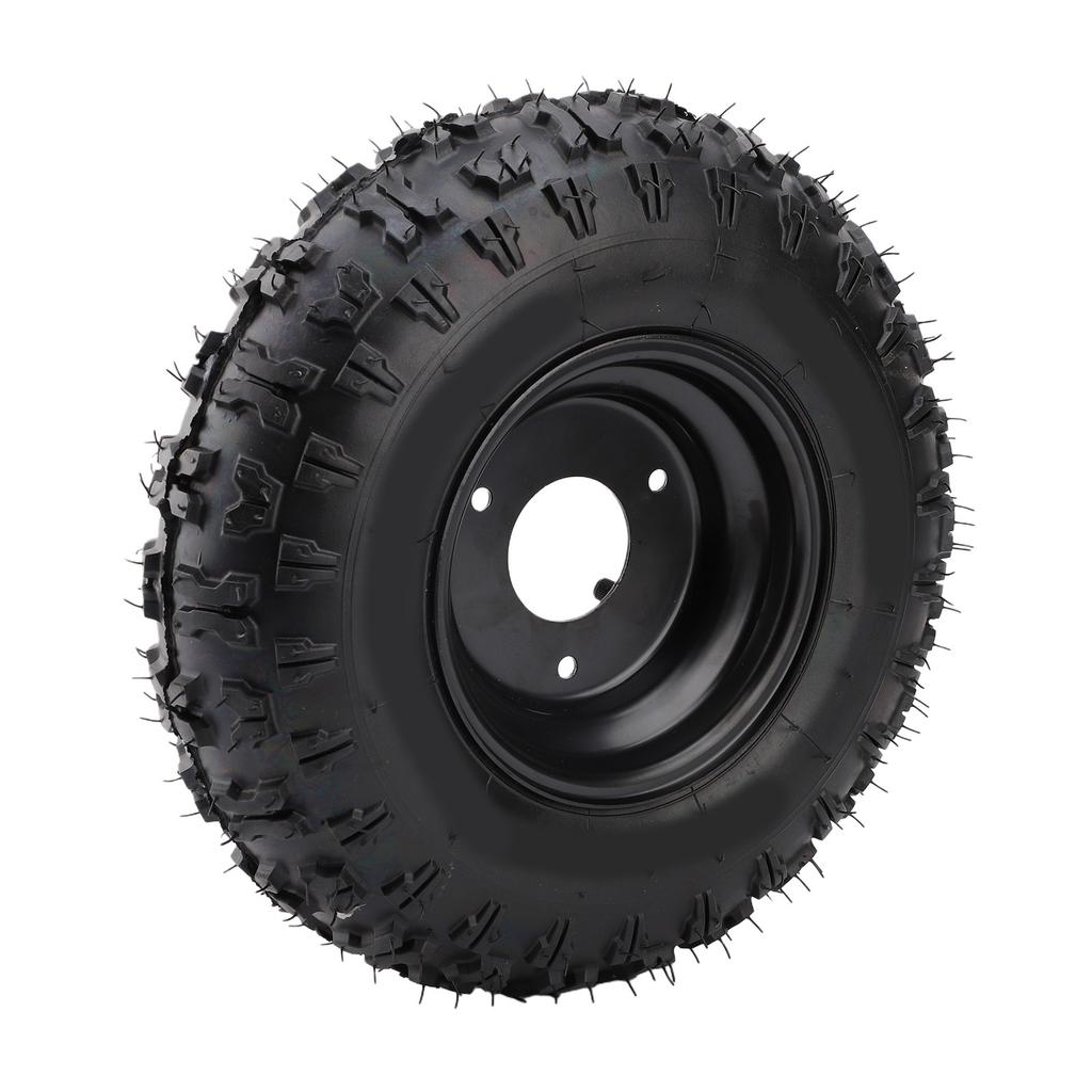 13x5 6 13x5.00 6 Tire 4 Ply Tubeless 3 Stud 6 Inch Rubber Tire with Rim for ATV Quad Off Road Go Kart Golf Cart Mini