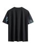 8515 Große Größen Herren Ice Silk Rundhals T-Shirt - Trendiges Kurzarm in Europäischem und Amerikanischem Stil