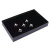 Window New Velvet Earring Holder 36 Slots Cufflinks Display Case Storage Ring Box Organizer Tray
