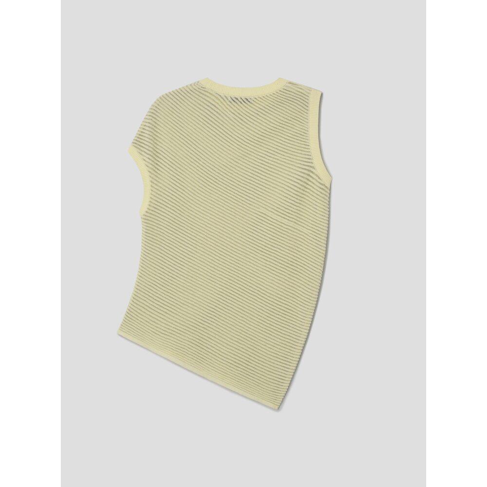 Anggae Unbalanced Twill Knit Lemon