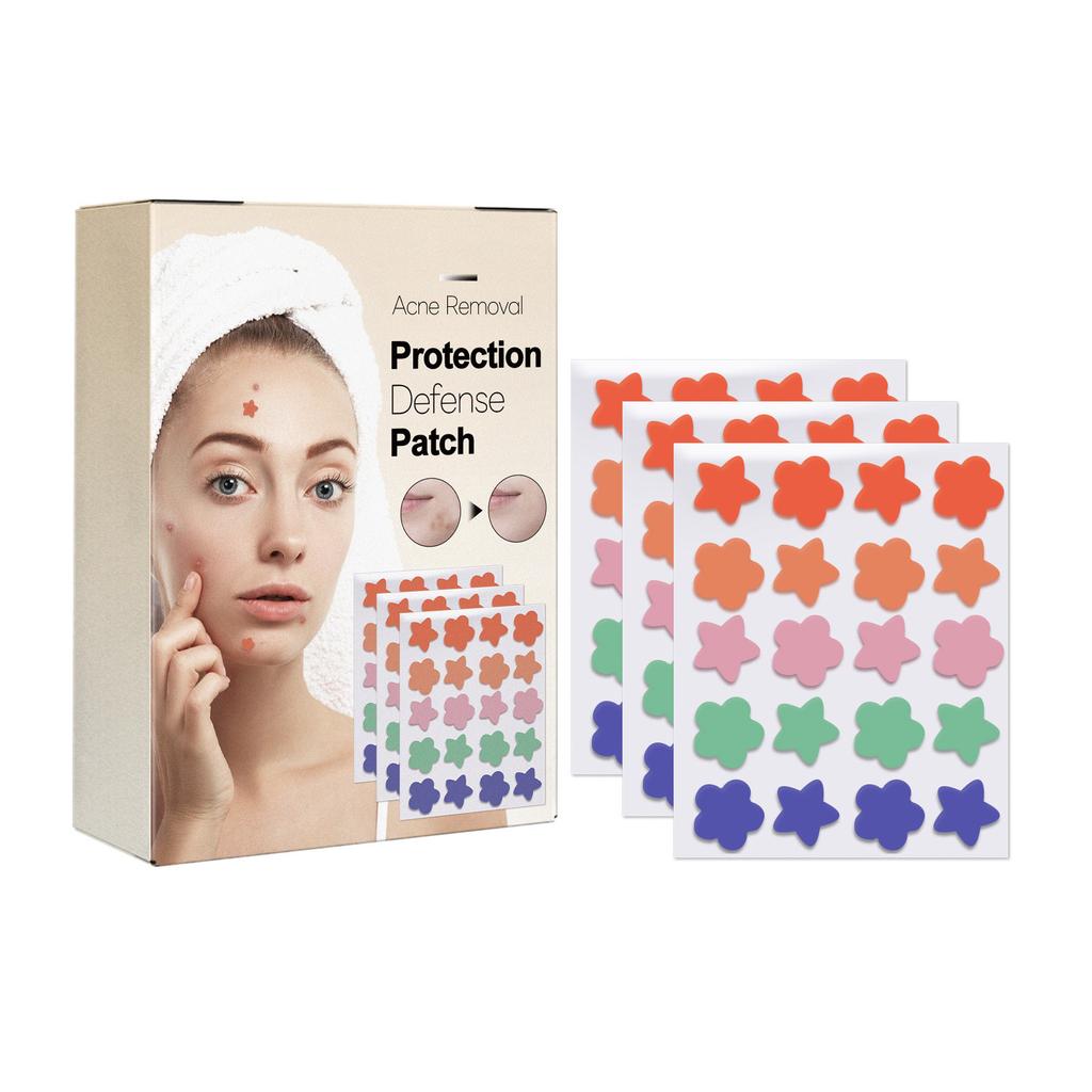 Large Capacity Pimple Patches, Colorful Cute Zit Covers,Hydrocolloid Acne Patches With Tea Oil, Witch Hazel, Centella Asiatica , Hyaluronic Sour