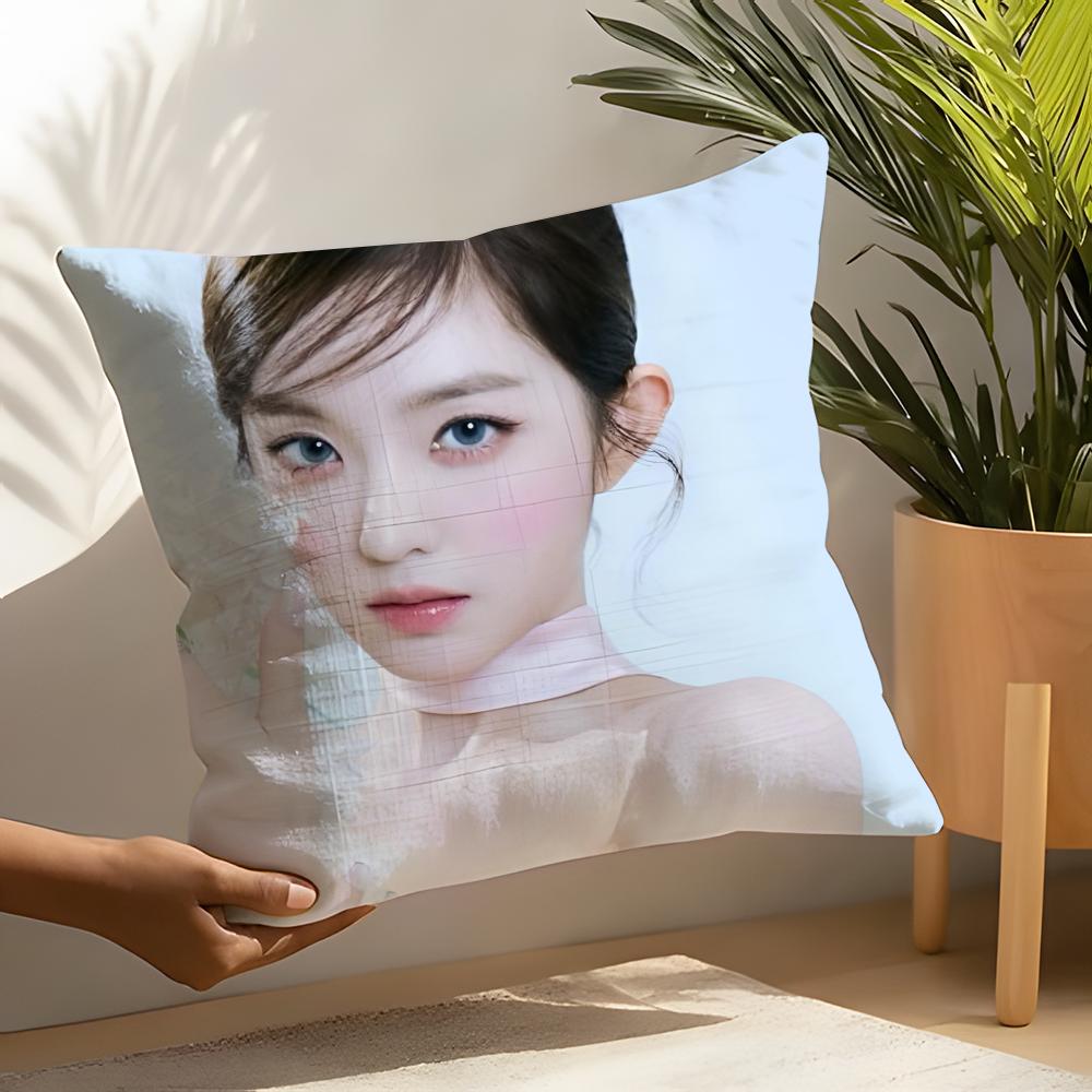 Korean Female Singer Irene Pillow Case Linen Cushion Covers For Decorative Sofa Home Pillows Case Car Chair Pillows Cases