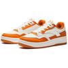 Anta Lifestyle Series Fabric Synthetic Leather Fashion Versatile Non-Slip Shock Absorbing Low-Top Skate Shoes Women sneaker White Orange 122438063S-1
