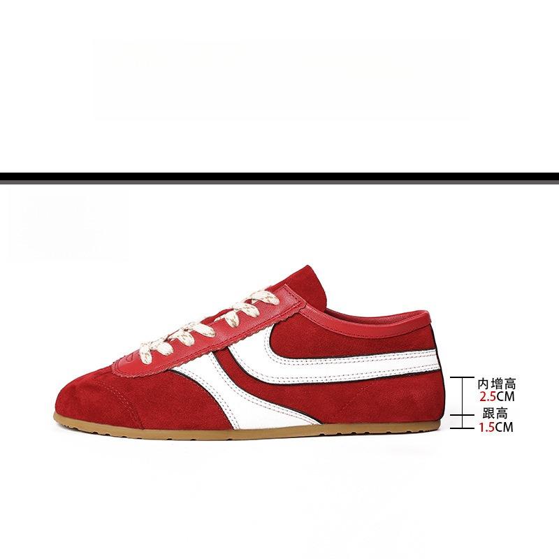 

Maillard brown women s autumn new inner height-increasing casual shoes lace-up 40