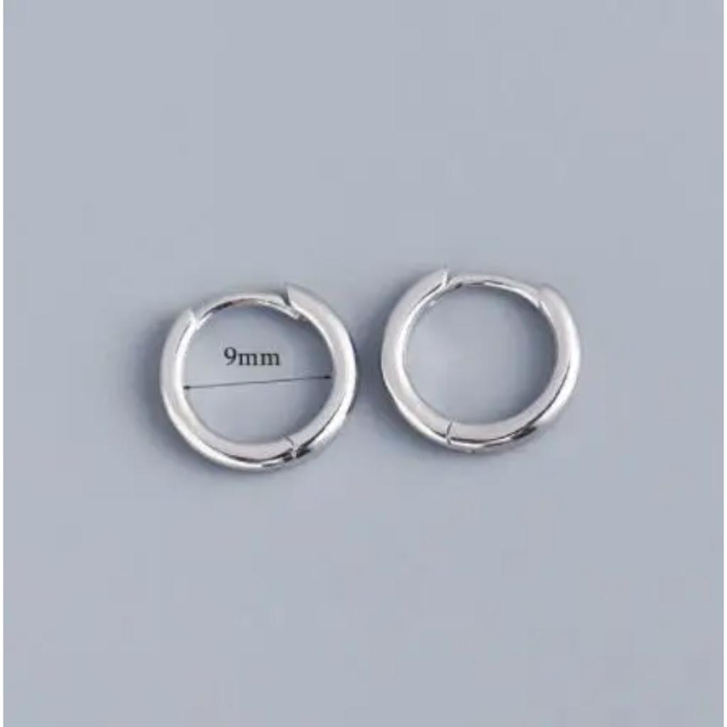 Geometrische Kleine Edelstahl-Creolen für Damen Punk Hip-Hop Ohrringe Trendschmuck