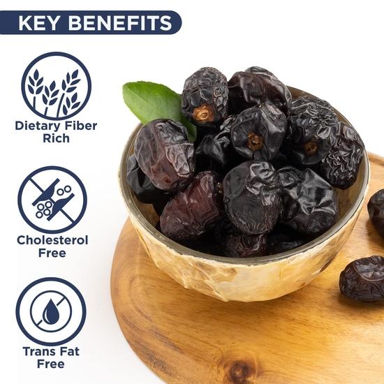 Nutty Gritties Premium Ajwa Datteln 350g, Khajur | Khajoor | Saftige & Leckere Khajoor, Khajur | Natürlich Süß | Sofortige Energie | Wiederverschließbarer Beutel,