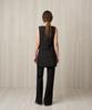 RE RHEE Tailored Skirted Trousers Black