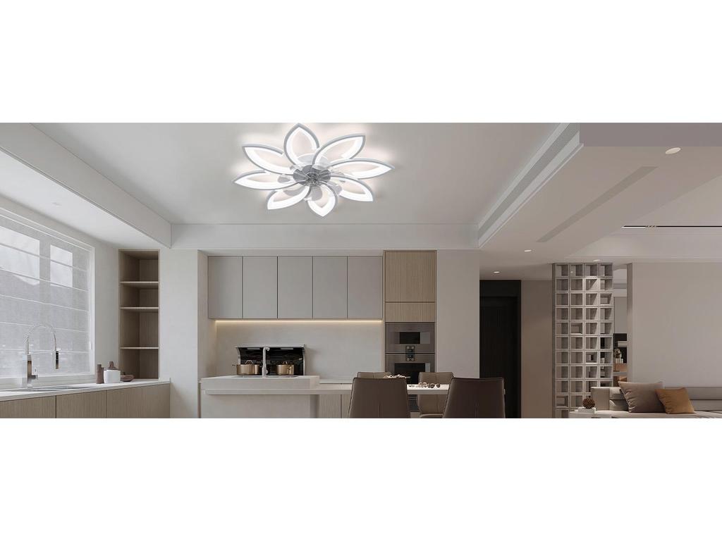 Versatile Ceiling Fan Lamp for Living, Dining, or Bedroom (110-220V, US Standard)