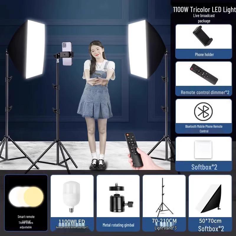 5070 Softbox Lighting Kit for Photography & Video Broadcasting: Indoor Portrait & Clothing Shooting