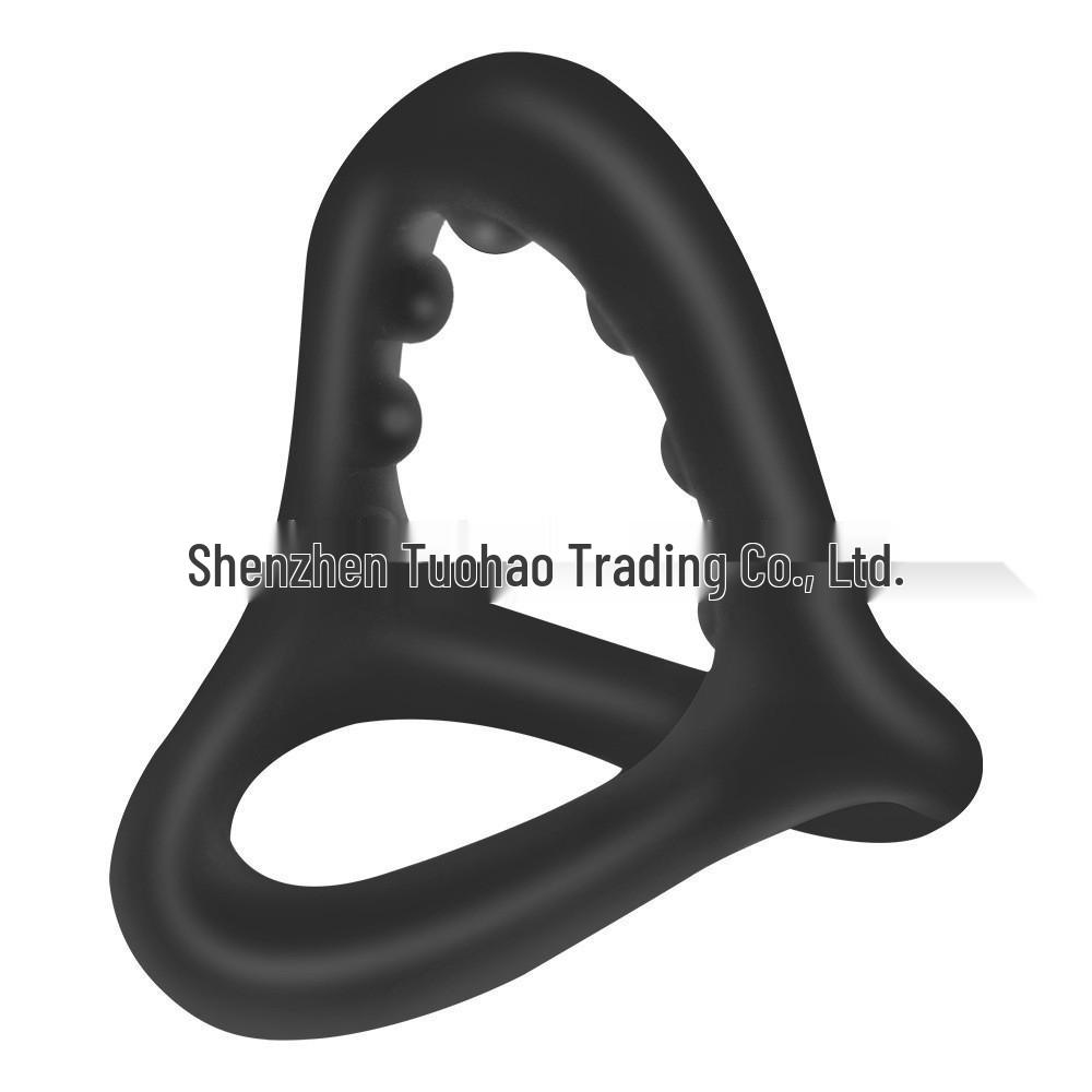 USK-C10 Three-Pronged Silicone Cock Ring for Couples, Restraint Ring, Adult Erotic Toy