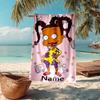 Custom Name Ultra-Soft Beach Towel with Rugrats Theme,Ideal for Pool - Camping, Diving - Perfect Travel Essential, Vibrant Beach Towel.