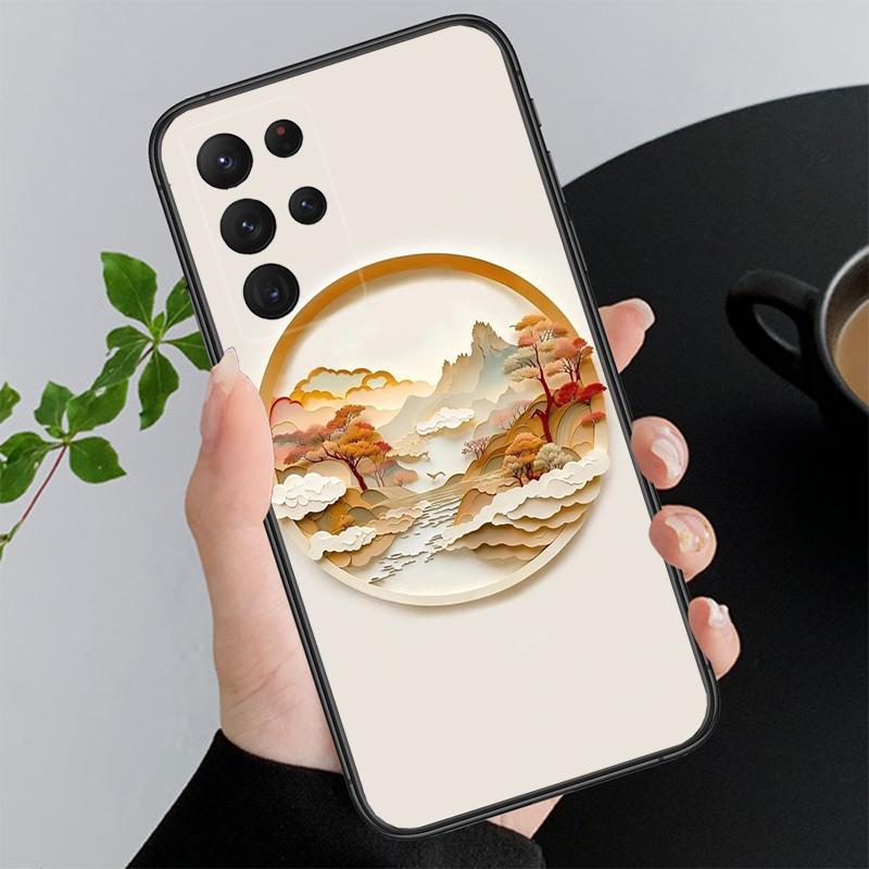 Landscape Sceneary Phone Case For Samsung S25 S24 S23 S22 S21 S20 Ultra S20 S22 S21 S21 S20 FE S24 Plus S21