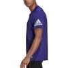 T Shirts Men's Purple Crew Neck Moderate Straight Fit HB7482