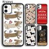 Krajews Dachshund Pattern Soft Phone Case Cover For iPhone 17 Air 16 15 14 Plus 11 12 13 Pro Max Coque Shell Fundas