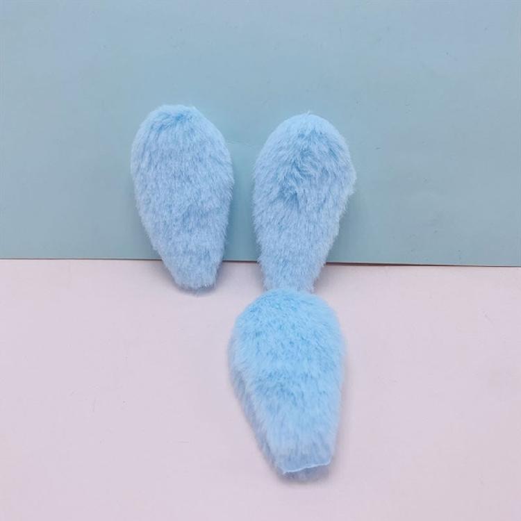 Plush Furry Ears Headdress Rabbit Ears for Hair Clip DIY Cute Bangs Side Clips