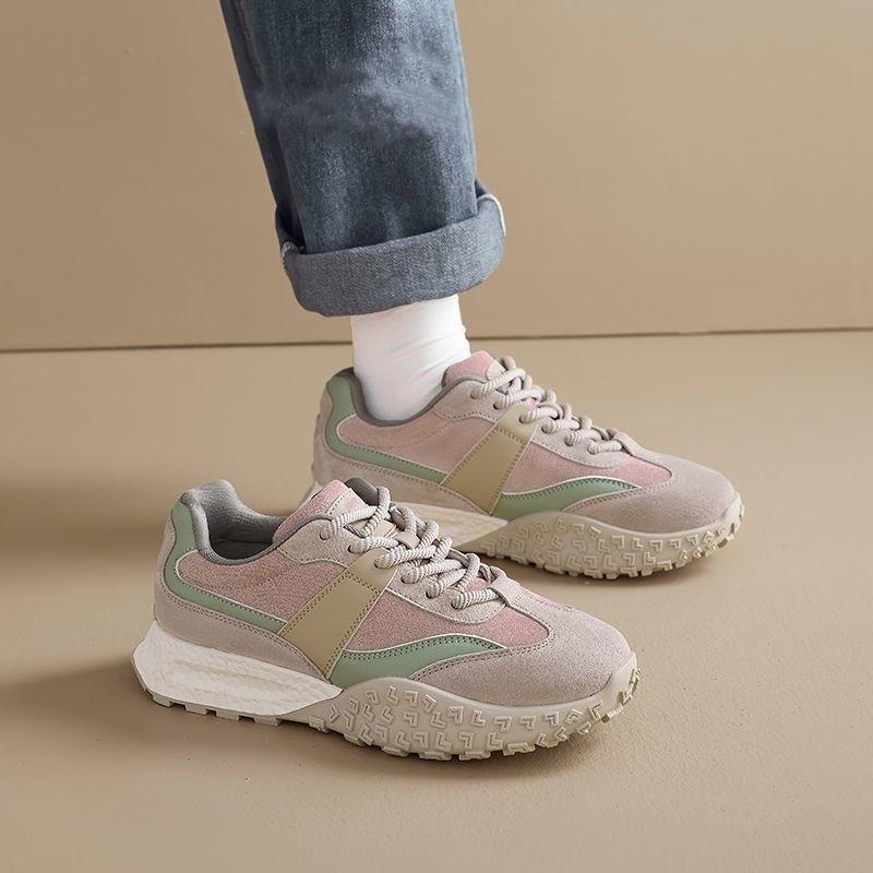 Shoes Women's 2025 New Spring and Autumn Lightweight Soft Sole Not Tired Feet Forrest Gump Shoes Platform Dad Shoes Travel Versatile