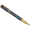 Xezo Maestro Fine Nib Rollerball Iridescent Paua Shell Gold Limited Serial Numbered 2 Pen, Design, 18-karat Plated. Handmade, Edition, (Only