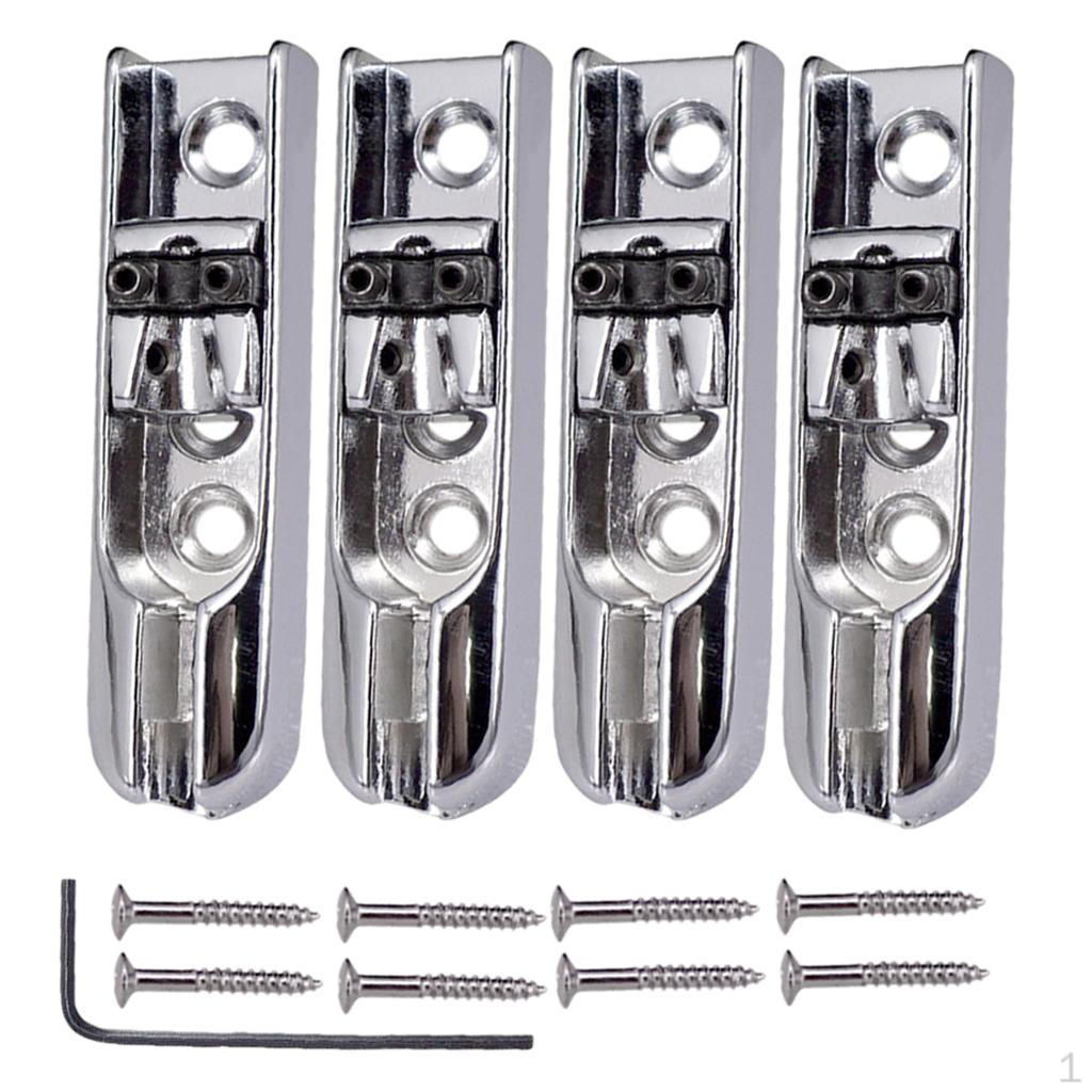 4 Pieces Bridge Hex Keys And Screws String Bass Electric Guitar Accessories