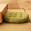 Stress Relief Hip Support Pillow Round Corduroy Chair Cushion, 16.5 Inch Ultra Soft Seat Pad, Plump Bread Style Cushion Washable for Floor Reading