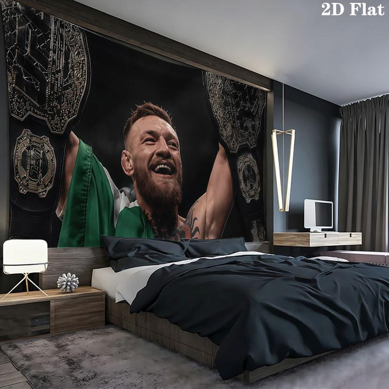 Conor Wall tapestry, aesthetic printed fabric blanket, suitable for bedroom, living room, and home decor.