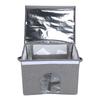 Pet Cooling House Foldable Portable Long Lasting Cat Dog Cooling Ice House for Home Outdoor Travel Gray