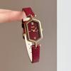 Vintage Hexagon Women Watch Leather Strap Minimalist Roman Numeral Quartz Wristwatch Small Clock Casual Daily Dress Watches