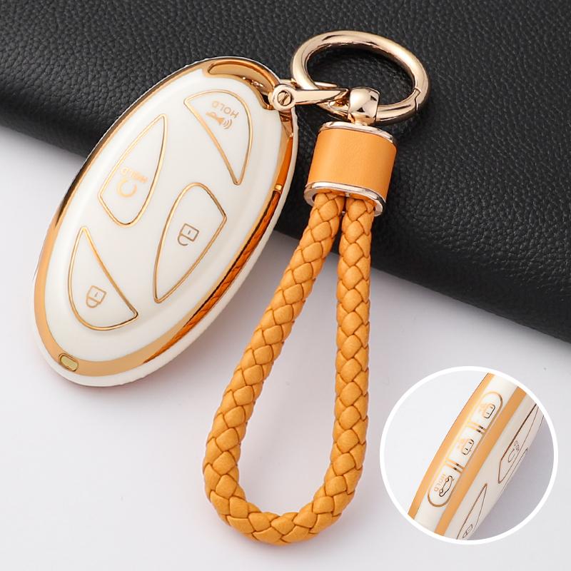 New Fashion TPU Car Key Case Cover Shell Fob For Hyundai Kona Ev Grandeur GN7 IONIQ 6 Protector Keyless Keychain Accessories