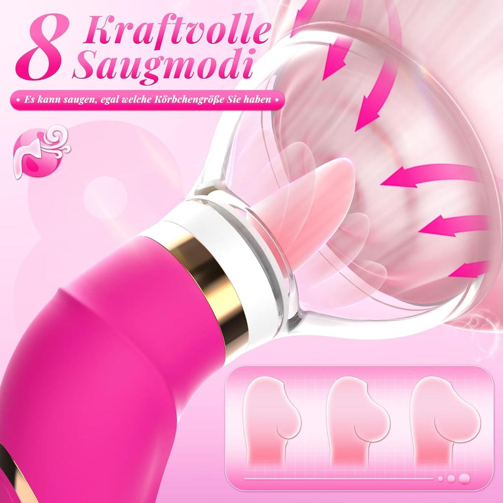 2 In1 Female Sex Toys Clitoral Suction Cups Suction Cups Sex Toys,  Sex Toys Tonguing Clitoral Dildos Female Sex Toys 8 Sucking 5 Licking Sex Toys