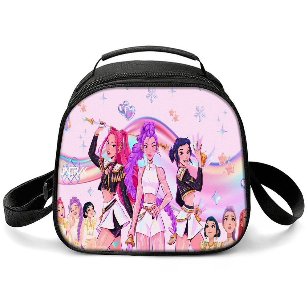 KPOP Witch Hunters Printed Cartoon Student Warm Lunch Bag Messenger Bag
