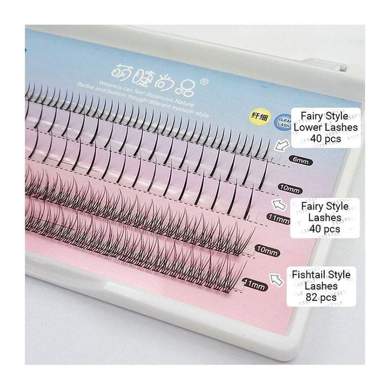 Mogugu - Natürliche, einzelne Wimpernbündel für den unteren Wimpernkranz