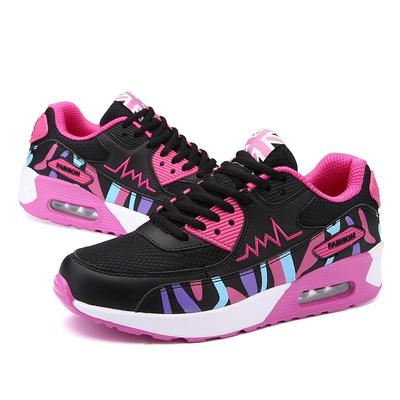 Spring Women's Shoes Sports Running Shoes Mesh Korean Version Female Student Air Cushion Shoes Women's Single Shoes