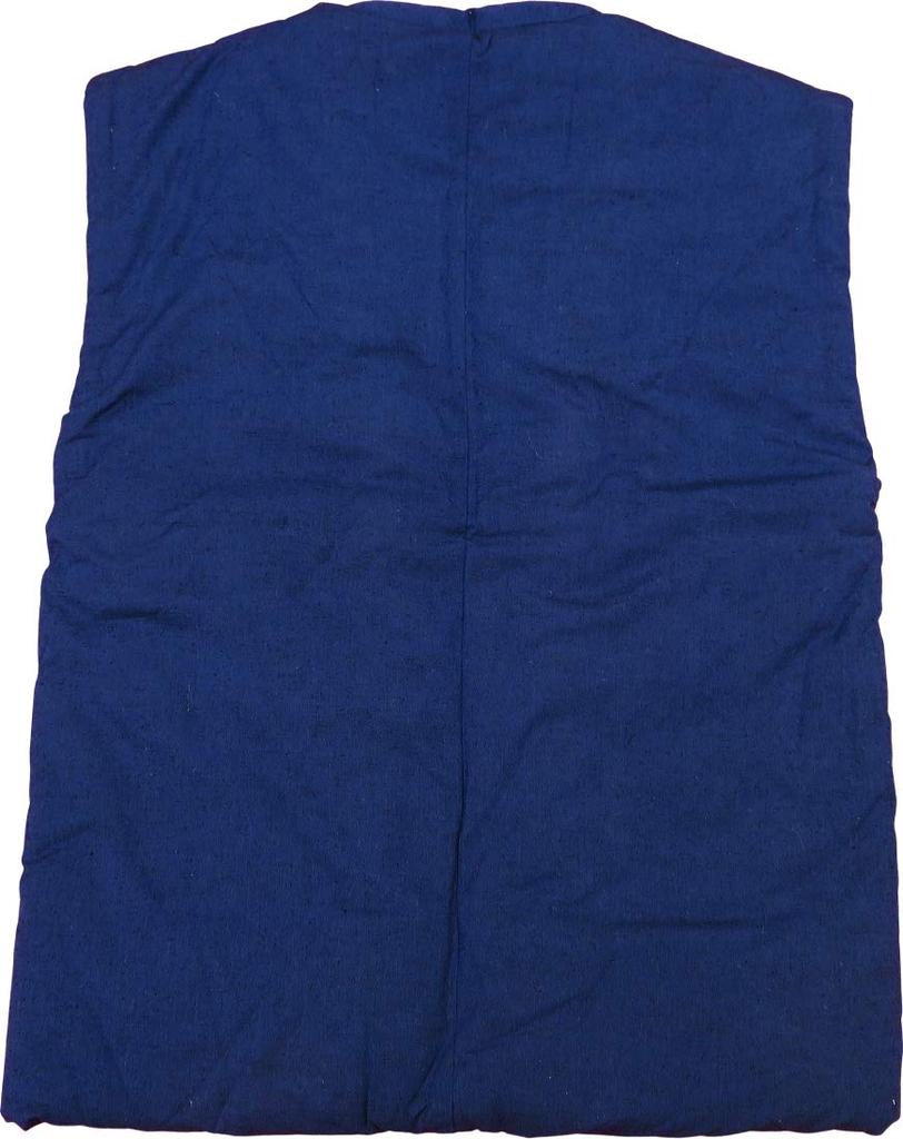 Authentic padded happi sleeveless Patchwork B free made in [Yoshiwaka] Kurume-made coat, poncho! (navy), men's size, Japan.