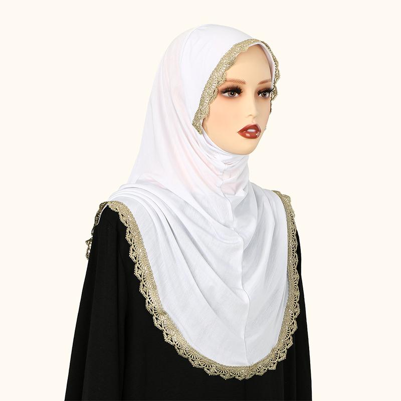 Muslim Islamic Jersey Modal Hijab Scarf Instant Hijabs Headscarves for Women Long Scarves Head Wrap Shawl Bonnet Hijab Femme