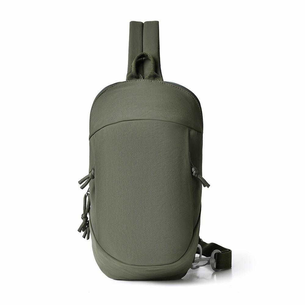 

Casual Men s Chest Bag Large Capacity Male Crossbody Bag Outdoor Activities темно-зелений колір