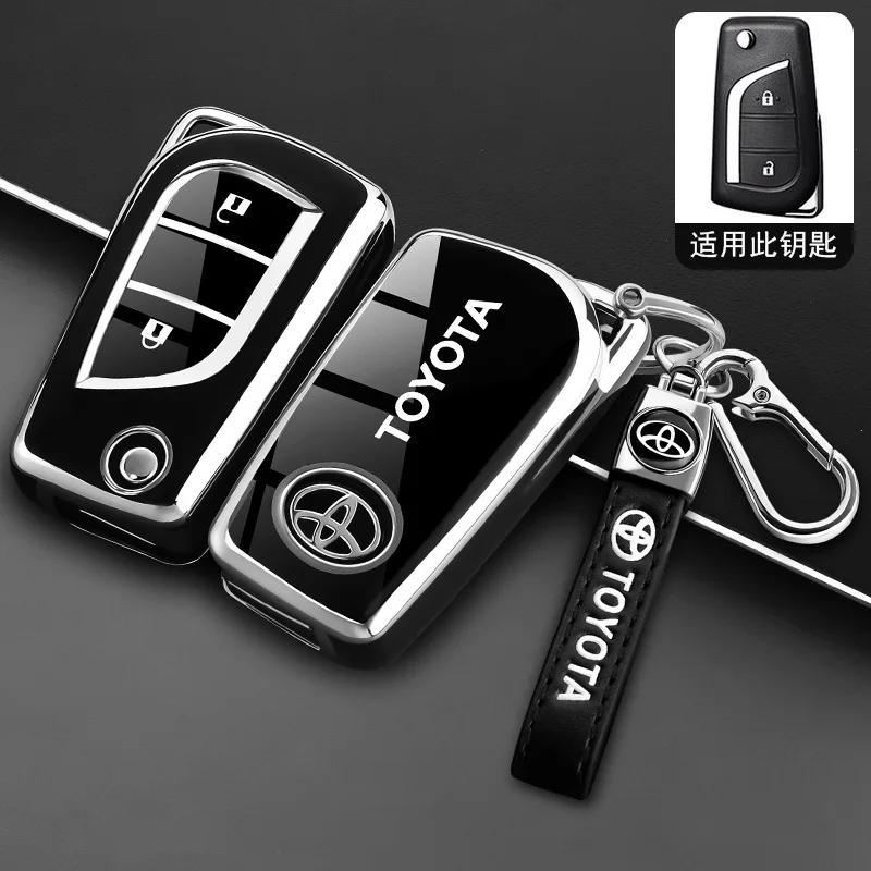 AOQ1 TPU Silicone Key cover case for Toyota Camry RAV4 Highlander Avalon C-HR Prius Corolla GT86