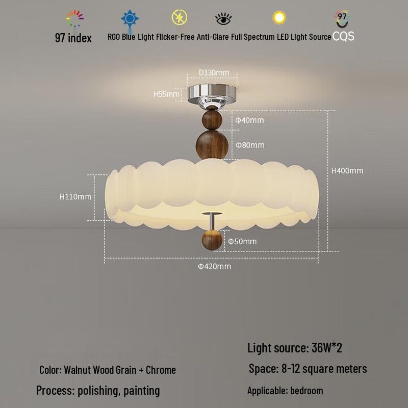 Pailide Full Spectrum Retro Ceiling Light