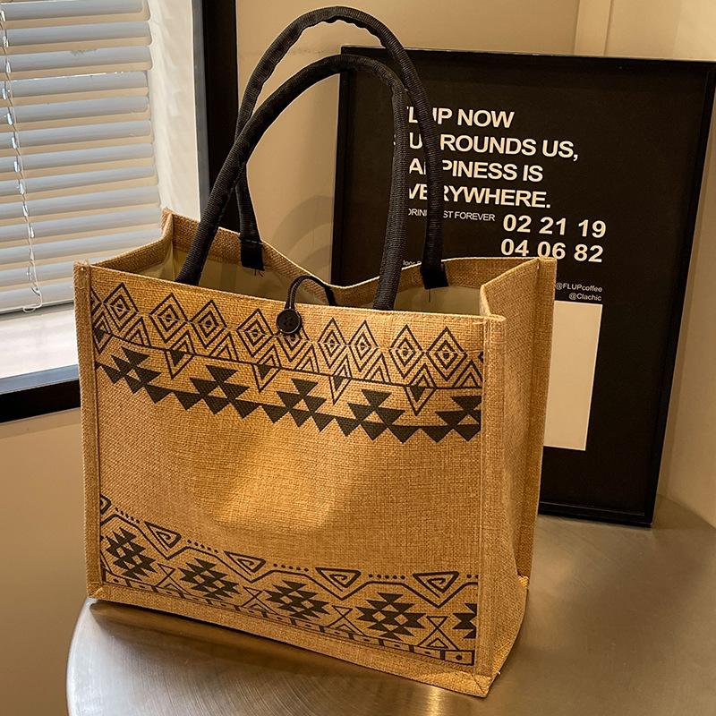 Large Capacity Mommy Bag Women's New Fashion Knitted Tote Bag Ins Open Handbag Shoulder Bag Women