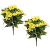 Flower Pot Decor Garden Gnome Frog Statue Artificial Eucalyptus Bundle Faux Corsage Wrist Flower Cotton Rope Storage