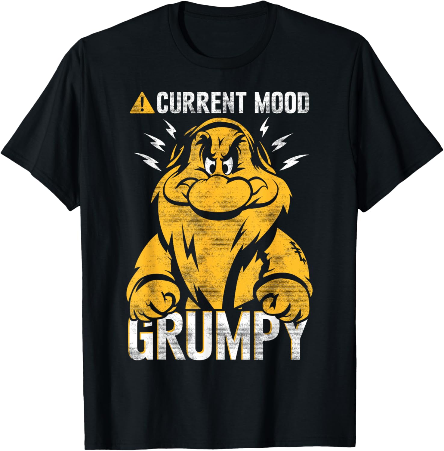 Hot Fashion Disney Snow White Grumpy Mood Graphic T-Shirt T-Shirt S-4XL Four Seasons S
