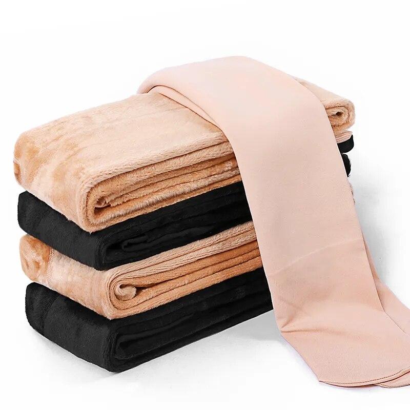 Winter Thickened Leggings Women Autumn Casual Warm Solid High-waist Fashion Slim Long Pants Ladies Elastic Waist Trousers 29403