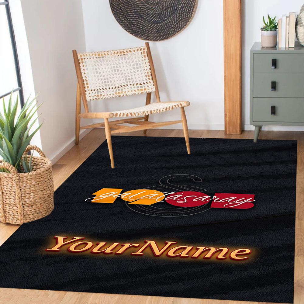 Galatasaray 397 Customized Name Carpet Perfect for Game Room Entryway Decorate Room Kitchen Antislip Carpet Anime Office Decor