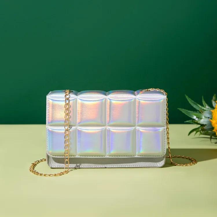 

Модная женская сумка с цепочкой, популярная сумка через плечо в виде ромба, роскошная сумка-мессенджер из искусственной кожи, новые трендовые сумки для женщин 20x6x12cm