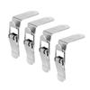 4pcs Steel Toggle Latches 90 Degree Box Lock Small Corner Hasp Multipurpose Latches Simple Installs for Cases & Cabinets