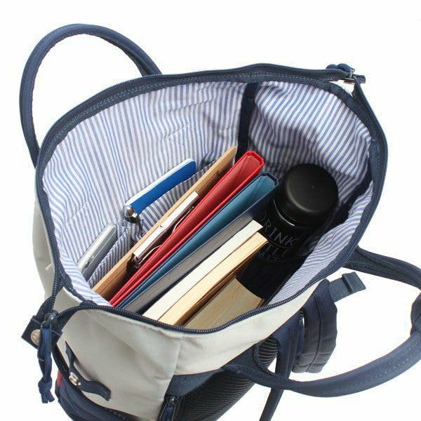 moz ZZEI-01 Women's 17L Elk Backpack, Scandinavian Design, Fits A4 Size Documents, Black x Gold